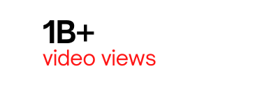 1B video views